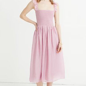 Madewell Ruffle Strapped Smock Dress